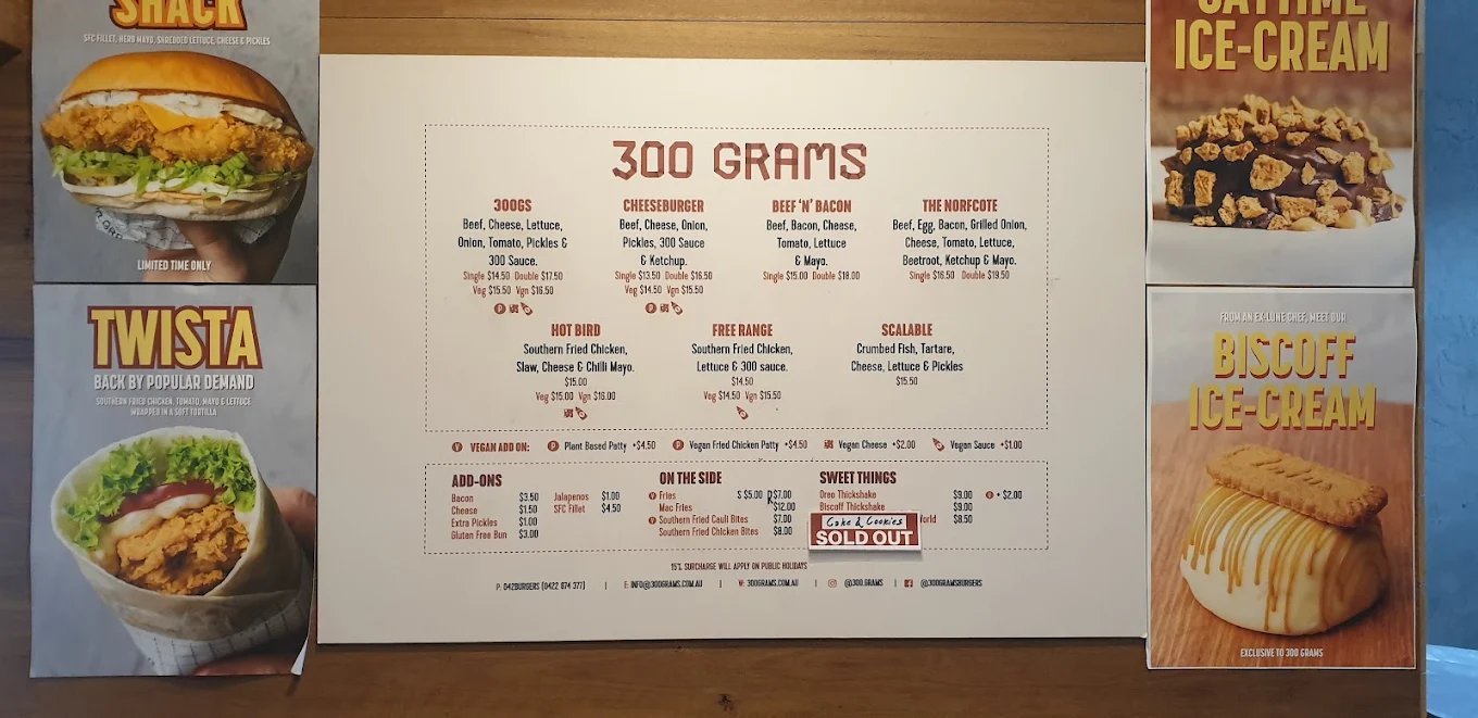 300 Grams Coburg