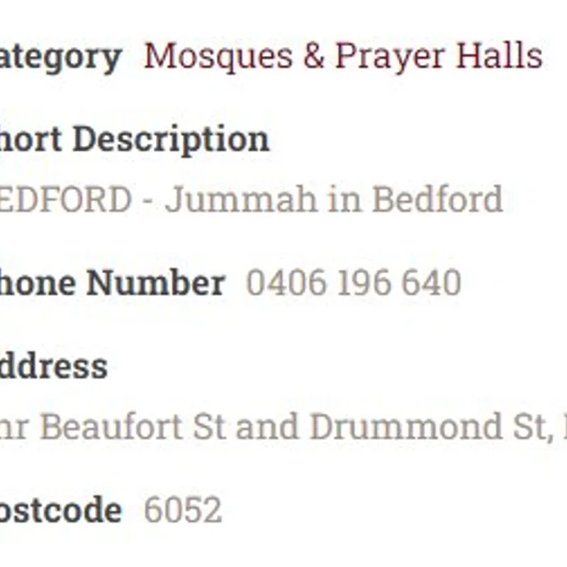 Beaufort Park Musallah