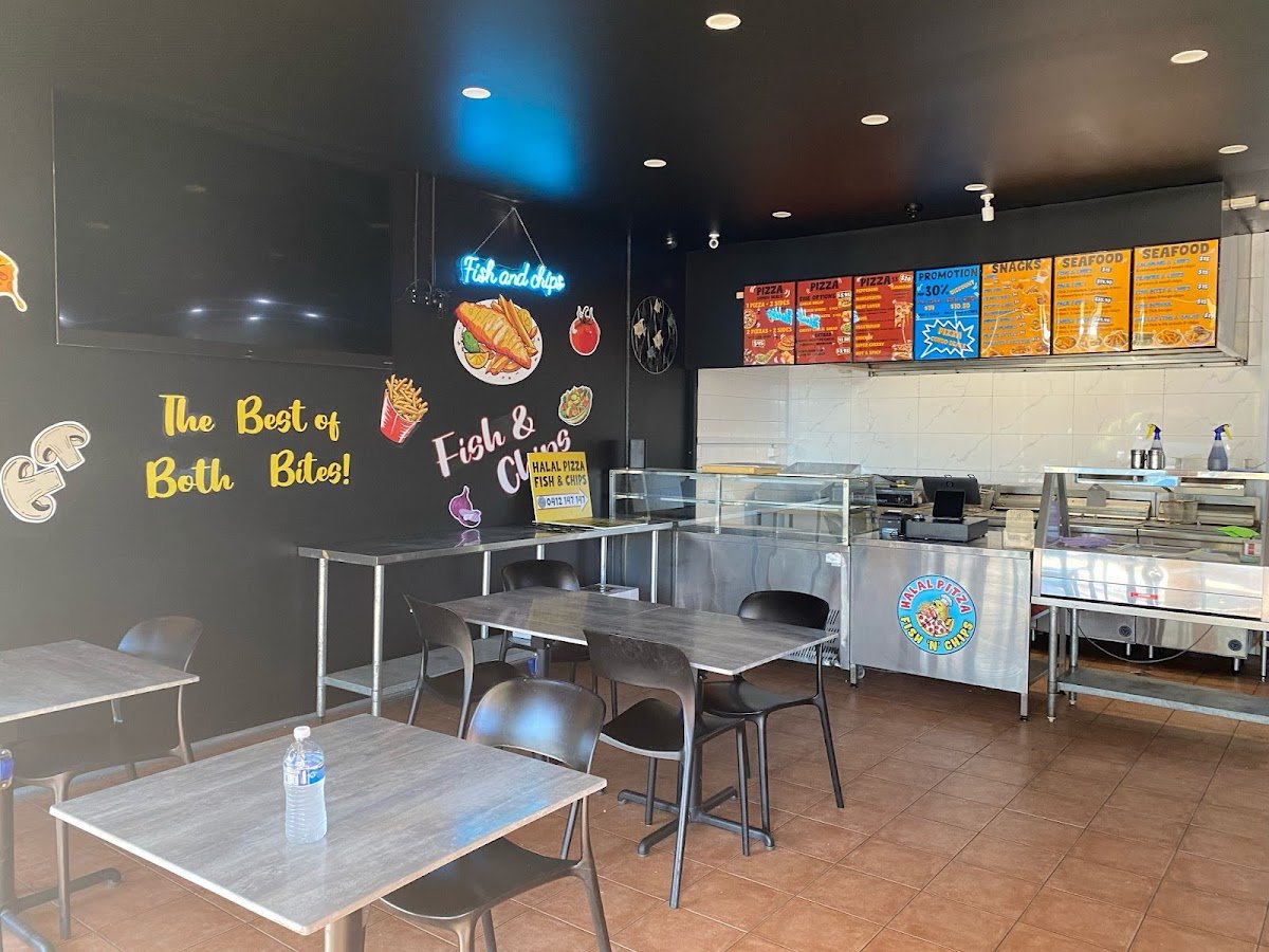 Halal Pitza and Fish n Chips
