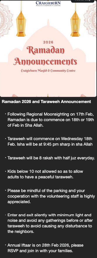 Craigieburn Masjid and Community Centre