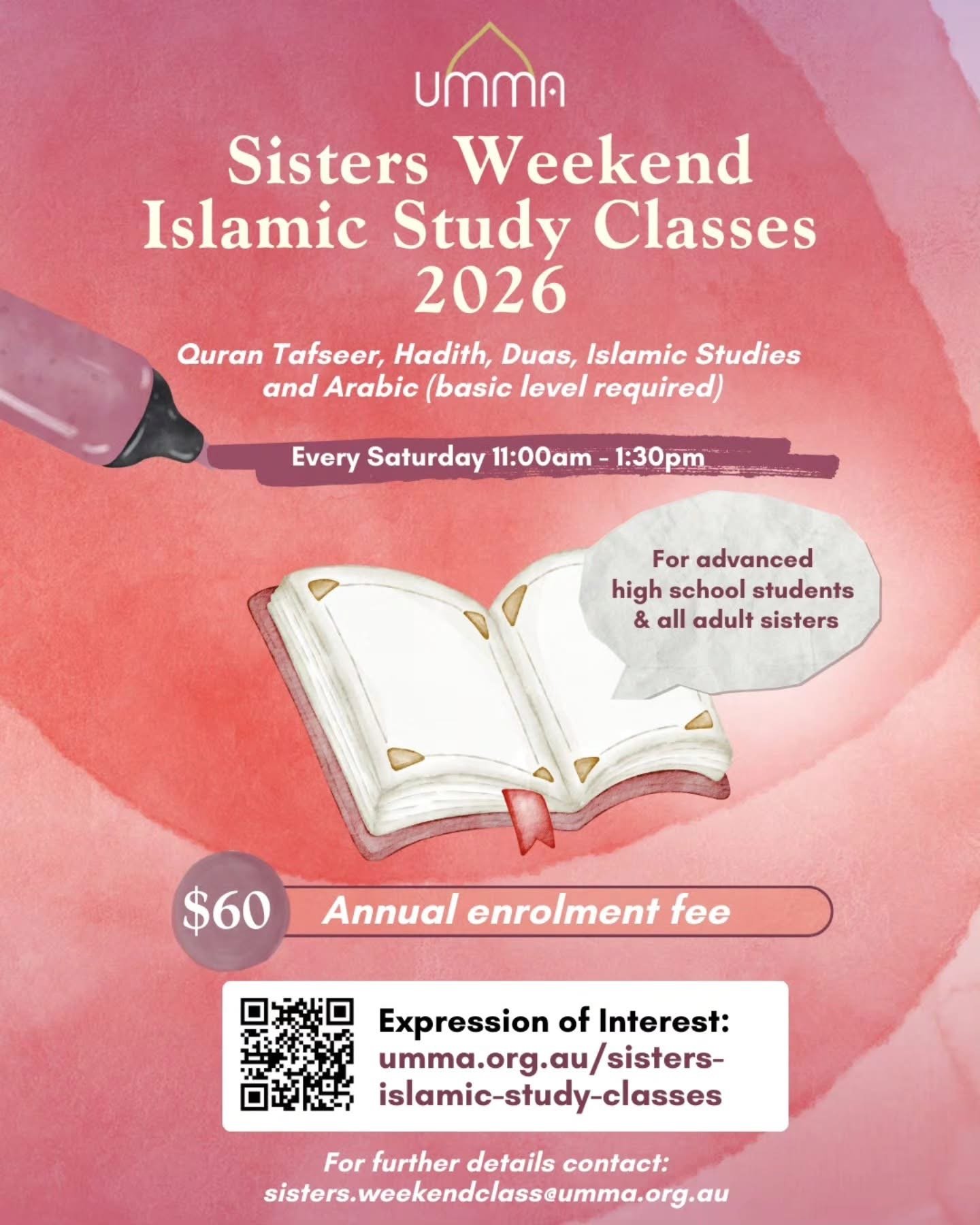 Sisters Weekend Islamic Study Classes