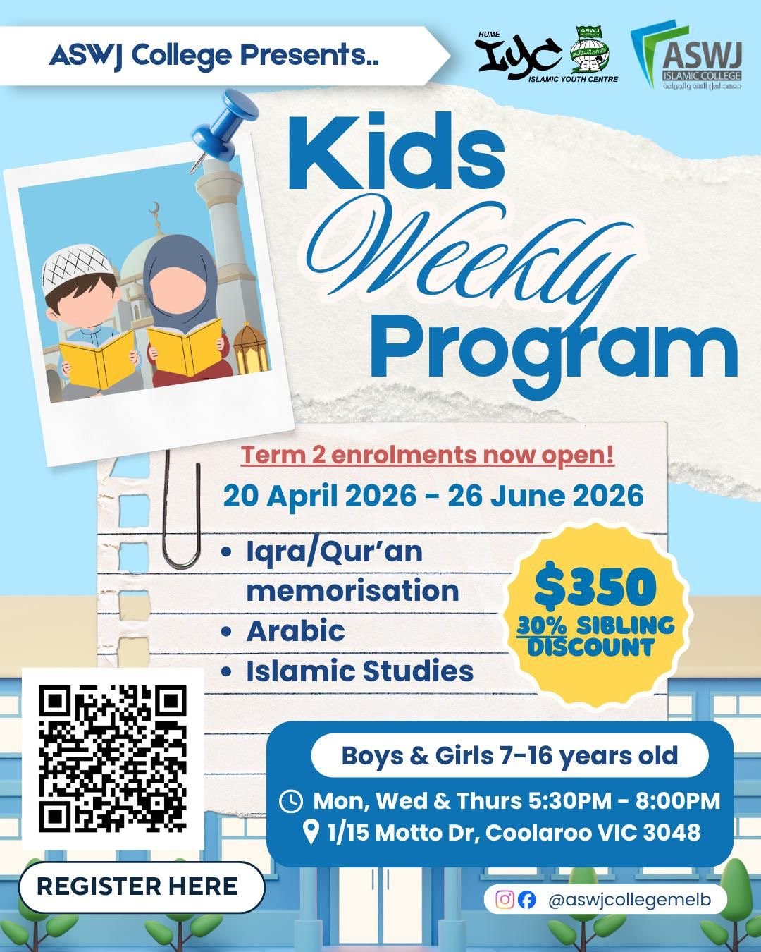 ASWJ Kids Weekly Program