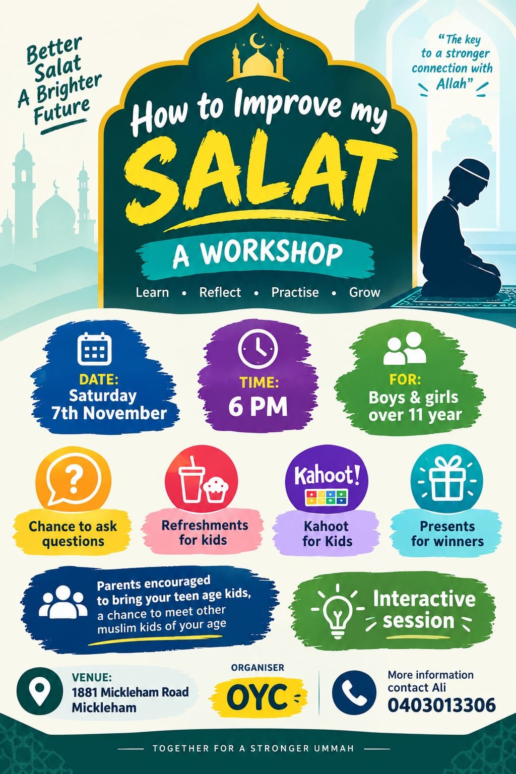 How to Improve My Salat: A Workshop