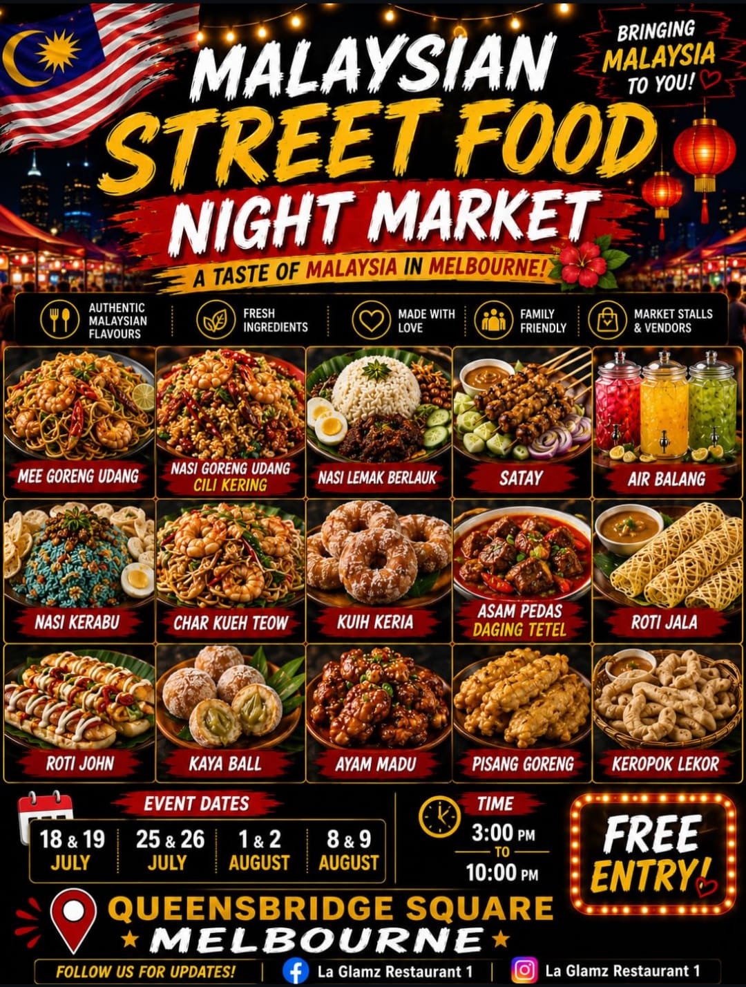 Malaysian Street Food Night Market